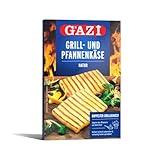 Gazi Grill- und Pfannenkäse Natur - 6x 200g - Pfanne Grill Grillkäse Ofen Ofenkäse Backkäse 45% Fett i. Tr. Schnittkäse Käse mikrobielles Lab Halal vegetarisch glutenfrei