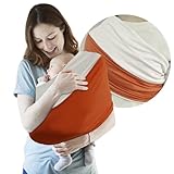 Aohcae Tragetuch Baby Neugeboren, Babytragetuch Ohne Binden Babytrage Neugeborene ab Geburt Tragetuch Baby Ohne Binden für Neugeborene mit Einem Gewicht von Bis zu 16 KG