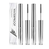 Eye Mascara, 3D Schwarz Curling Metallwimpernbürste, Volumizing und Lengthening Effect, Schnelltrocknende Eyelash Iron, Wasserdicht & Langanhaltend, 4ml Volumen Mascara für Gebogene Locken