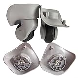 Honseadek Gepäck-Ersatzräder für Koffer – Lenkrollen kompatibel mit Trolley-Koffern, Taschen, Reisegepäck, 9 cm (C)