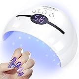 NAILGIRLS Trockner UV Nagellampe für Gelnägel,48W UV LED Lampe Nägel mit 3 Timer LCD Display Nageltrockner UV Lampe für Auto-Sensor nagellack trocknergerät zu Familienfingerzehe und Salon