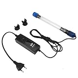Eintauchbares Licht, UV-Sterilisator, Aquarium, Lampe, Unterwasser-Sterilisation, grüne Bakterien, Ultraviolett, Wasser-Desinfektion für Aquarien, EU-Stecker (11 W)