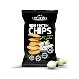 Layenberger High Protein Chips - viel Eiweiß, wenig Zucker, nicht frittiert, Single Pack (1x 75 g) - Sour Cream & Onion