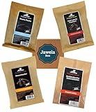 Rexim Premium Sweets Lakritz Mix Set Probierset 4 x leckere Sorten - Hexenheuler, Starke Fische, Holländische Salmiaktaler, Cola Lakritz Flaschen - Jawela Mix Set - Premium Lakritz Probierpaket