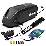 Adaluolo 48V Ebike Akku 13AH Hailong Ebike Batterie Elektrofahrrad Lithium-Ionen Fahrrad Batterien mit Ladegerät, USB-Anschluss, 5 Pin Grundplatte für 500W 750W 1000W Motor