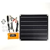 Sonnenkollektor Batterieladeregler, Solarpanel Kit 25W Batterieladeregler für Auto, Wohnmobil, Wohnwagen, Boot (100A)