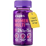 Multivitamin Für Frauen - 60 Kapseln für 60 Tage - Vitamin Komplex A-Z & Mineralstoffe wie Zink, Biotin Und Mehr - Hochdosierte Tabletten Multivinamine A, C, D, E, B6, B12, K