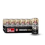 BECK'S Gold Lager Dosenbier, EINWEG (24 x 0.5 l Dose), Pils / Lager Bier