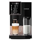 Cecotec Vollautomatische Kaffeemaschine Cremmaet Compactccino Black Rose, 19 Bar, Milchbehälter, Thermoblock-System, 5 Mahlstufen, 150g Kaffeespeicher