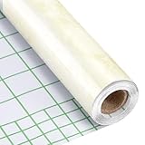 Yesaler Marmor Möbelfolie Selbstklebend Marmorpapier Wasserdicht PVC Klebefolie Möbelaufkleber Rolle für Arbeitsplatten Tischplatten Schrankflächen 40×300cm (Gelb)