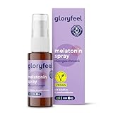 Melatonin Spray Minze - Ruhiger Schlaf für 220 Nächte - 0,5mg Melatonin Hochdosiert + Passionsblume, Baldrian, Melisse, Lavendel, Vitamin B6 & B1 - Sleep Spray ohne Alkohol, Zuckerfrei und Vegan