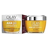Olay AHA24 + Vitamin C Gel-Creme Für Den Tag, Mit Vitamin C, AHA & Niacinamid, Für Eine Strahlende Und Gleichmäßige Haut, 50ml