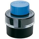 LAMY T 51 Tinte 828 – Tintenfass mit Restsammelbecken in der Farbe Blau (löschbar) – 30 ml