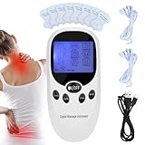 Digital TENS/EMS Muskelmassagegerät - TENS Gerät Reizstromgerät Zur Schmerzlinderung Durch Elektrische Nervenstimulation, Muskelstimulator Schmerztherapie,für Zuhause, Reisen, Büros