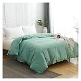 Bett, Bettbezug Kissenbezug Hautfreundlicher Stoff Moderne Volltonfarbe Warme Bettwäsche Unisex Bettbezug Weiche und Bequeme Bettwäsche Dreiteiliges Set