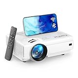 XuanPad Mini Beamer, 2024 Verbessertes 16000L WiFi Bluetooth Beamer, Mini Projektor HD 1080P Unterstützt, Heimkino Video Projector Kompatibel Mit Tv Stick/HDMI/USB/AV/Laptop/iPhone/Android