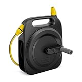 Kärcher Schlauchbox HBX 2.10 Compact, Anschlussschlauch 5/16': 2 m, Komfortables und schnelles Auf- und Abwickeln, inkl. 10 m Schlauch, Schwarz