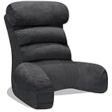 SOOYUZXXED Rückenkissen für Bett，Lesekissen mit Rückenlehne für Erwachsene ，lesekissen für Bett und Sofa，Bequem zum Sitzen, Lesen & Fernsehen in Bett oder Sofa（Charcoal，65 * 30cm）
