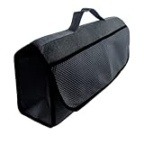 L & P Car Design Kofferraumtasche Organizer Autotasche Auto Kofferraum KFZ Tasche Toolbag Aufbewahrungstasche mit Klettverschluss (Schwarz)