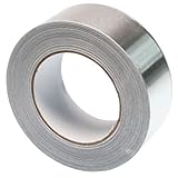 Aluminium Klebeband, 48 mm x 50 m, selbstklebendes Alu Klebeband, silber, Wasser- und hitzebeständig Band zum Versiegeln, Reparieren und Isolieren, 1 Rolle von Gocableties