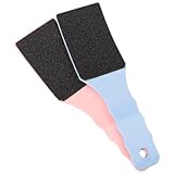 iplusmile 2 Stück Fußfeilen Hornhautentferner mit Ergonomischem Griff Doppelseitige Manuelle Fußraspel aus Kunststoff Fußpflegegerät für Zuhause mit Aufhängeöffnung Sanftes Fußpeeling