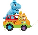 VTech Dino Rescue Truck Pull Along Truck Rollenspiel Spielzeug Entwickelt Feinmotorik Lustiges Musikspielzeug mit 3 Liedern & 15 Melodien Geeignet für Alter 12 18 24 Monate Englische Version