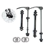 SOGHO 1 Paar Schnellspanner Fahrrad,Fahrrad Achse Vorderrad,Steckachse Fahrrad,Fahrrad Hohlwelle Schnellspanner,Fahrrad Vorderradachse,Fahrrad Achse Hinterrad Für 20,22,24,26,28 Zoll Fahrradachsen