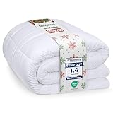 Utopia Bedding Bettdecke 200 x 200 cm, leichte Bettdecke mit Polyesterfüllung für 4 Jahreszeiten, Mikrofaser, für 2 Personen (weiß)