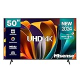 Hisense 50A6N 126 cm (50Zoll) Ultra HD 3840 × 2160 px, 16:9, DTS Virtual X, Dolby Audio, VIDAA, Bluetooth, Hotel TV, Fernbedienung mit Sprachfunktion