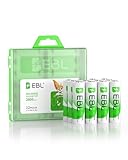 EBL AA Akku 2800mAh wiederaufladbare Mignon AA Batterien Typ NiMH 12 Stücke, 1,2V AA Batterie