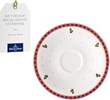 Villeroy & Boch – Toy's Delight Specials Kaffee-Untertassen 6er Set Weiß, Untertassen, Kaffeuntertassen Weihnachten, Geschirr, Weihnachtsgeschirr Toys, Premium Porzellan