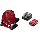 Einhell Akku-Ventilator GE-CF 18/2200 Li Power X-Change (3 Geschwindigkeitsstufen, 360° drehbarer Ventilatorkopf, inkl. 3,0 Ah PLUS Akku und Ladegerät)