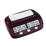 EgoEra® Professional Kompakt elektronisch Tafel Spiel Wettbewerb Uhr, Digital Schachuhr Countdown Uhr Timer Mit Alarm-Funktion