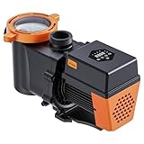 AquaSphere InverGreen Poolpumpe DG14 - Regelbare & Stromsparende Poolpumpe mit LCD-Display - 14 m³/h Förderleistung - Für Pools 20-40 m³ - Leise & Effizient, 600 Watt