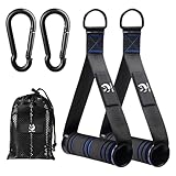 Slim Panda 2 Stück Einhandgriff - Padded Kabelzuggriffe für Widerstandsband & Cable Machine, Robustes ABS-Griffset für Trizeps, Bizeps & Muskelaufbau