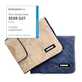 FLUFFINO Hundehandtuch 2er Set - 120 x 70 cm - extrem...