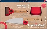 Opinel Le petit Chef - Kinder Kochmesser Set - 3 teilig - Kochmesser - Fingerschutz - Sparschäler - rostfrei