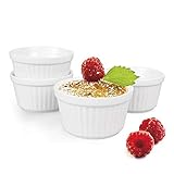 Soufflé Förmchen, 4 Stück Creme Brulee Schälchen, Pastetenform - 180ml, Kleine Auflaufformen Eignet Sich Zum Küchenbacken 4