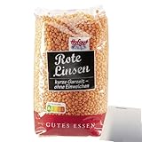 usy Bundle für Hofgut Rote Linsen (500g Beutel) + usy Block