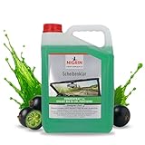 NIGRIN Scheibenklar Konzentrat 1:4 Designer Duft | 5 Liter | Reinigungszusatz für Autoscheiben und Scheinwerfer | mit Griffmulde | entfernt Insekten, Öl, Fett streifen- und schlierenfrei | ab 5°C