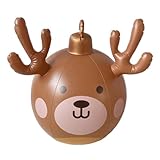 Outdoor Rentier Aufblasbarer Ball, Große Aufblasbare Weihnachtskugeln, Festtagsambiente Deko Für Büro Neujahr Garten Terrasse