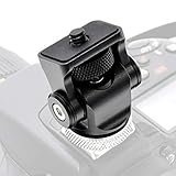 BAFOVY Blitzschuhhalterung mit Aluminiumlegierung, 360-Grad-Drehung und 1/4-Schraube für Kameras und Camcorder