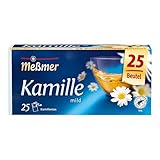 Meßmer Kamille | 25 Teebeutel | Vegan | Glutenfrei | Laktosefrei