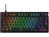 HyperX Alloy Rise 75 - Hot-Swappable Mechanical Gaming Keyboard, PC, Ambient Light Sensor, Gasket Mounted, Linear Switches (deutsches Layout QWERTZ)