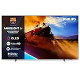 Philips Ambilight 65OLED760 4K OLED Smart TV - 65 Zoll Display mit P5 AI Perfect Picture Engine Ultra HD, Titan OS, Dolby Vision und Atmos Sound - Funktioniert mit Alexa und Google Sprachassistent