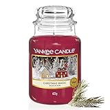 Yankee Candle Duftkerze im Glas (groß) | Christmas Magic | Kerze mit langer Brenndauer bis zu 150 Stunden | Perfekte Geschenke für Frauen