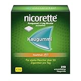 NICORETTE Kaugummi 4mg freshfruit – Nikotinkaugummi zur Raucherentwöhnung – Fruchtgeschmack –4mg Nikotin – Rauchen aufhören - 210 St.