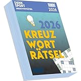 DUMONT - Kreuzworträtsel 2026 Tagesabreißkalender, 11,8x15,9cm, Rate-Kalender mit Schwedenrätseln zum Entspannen, mit Aufsteller und perforierten Seiten: Schwedenrätsel zum Entspannen