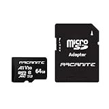 ARCANITE 64 GB microSDXC-Speicherkarte mit Adapter - A1, UHS-I U3, V30, 4K, C10, MicroSD, Lesegeschwindigkeit von bis zu 90 MB/s