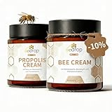bedrop Creme-Set | Bee Cream & Propolis Salbe - Bienengiftsalbe hochdosiert + Propolis Cream bei Akne, Neurodermitis mit & Traubenkernöl